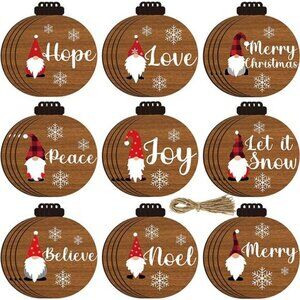 Christmas Tree Ornament Wooden Ornament Christmas Wood Hanging Decoration